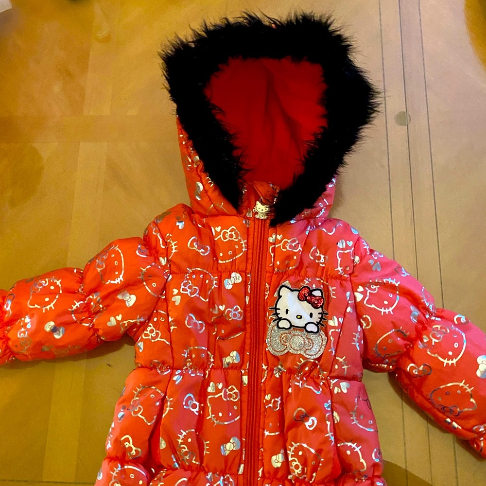 Toddler Girls Winter Hooded Coat